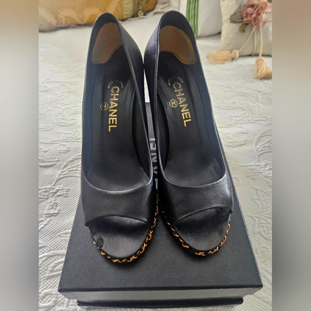 Women's Chanel Wedge Shoe.